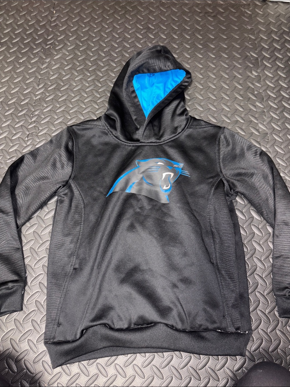 NFL Carolina Panthers Kids Black & Blue Hooded Pullover